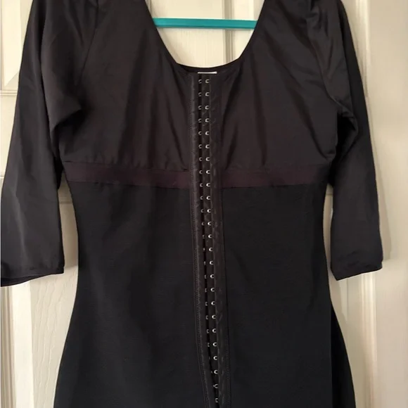 Black Bodycon shapewear with Hook Closure
